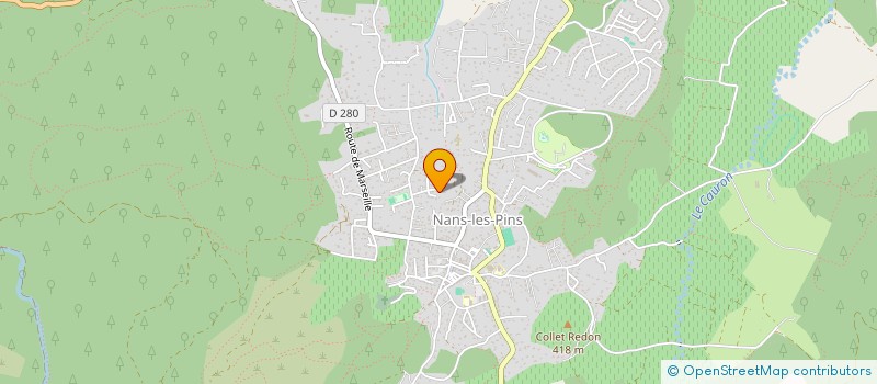 localisation de l'entreprise COMUT PREVENTION  NANS-LES-PINS