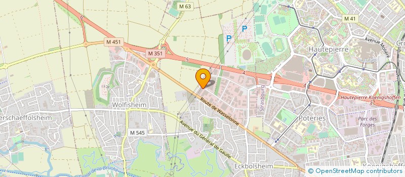 localisation de l'entreprise COMVMEDIA  ECKBOLSHEIM