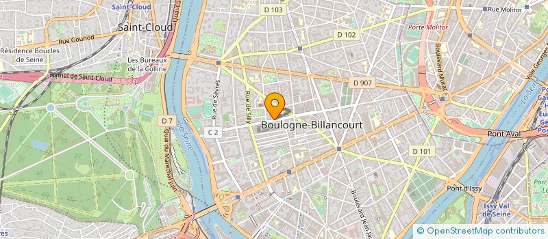 localisation de l'entreprise COMYNTER à BOULOGNE-BILLANCOURT