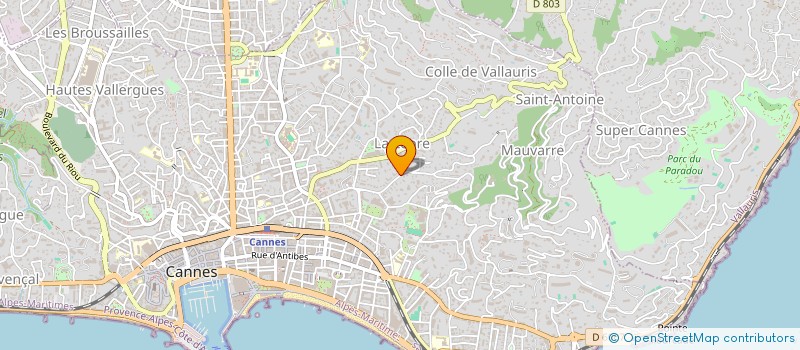 localisation de l'entreprise CON ALPHA  CANNES