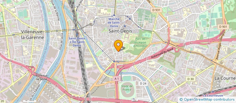 localisation de l'entreprise CON FORM CONSEIL FORMATION INFORMATIQUE à SAINT-DENIS