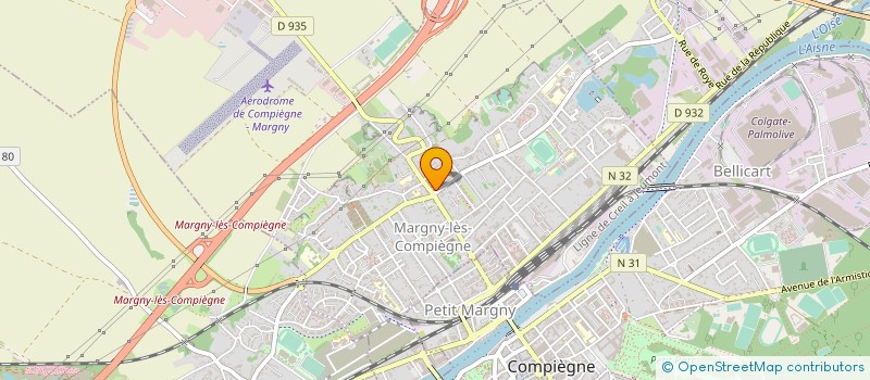 localisation de l'entreprise CON'TECH' à MARGNY-LES-COMPIEGNE
