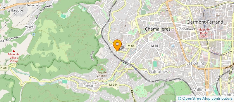 localisation de l'entreprise CON'TEXT COMPTOIR DES NOUVEAUX TEXTILES  CHAMALIERES