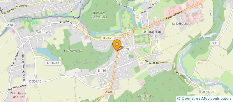 localisation de l'entreprise CONAN DIFFUSION à ANET