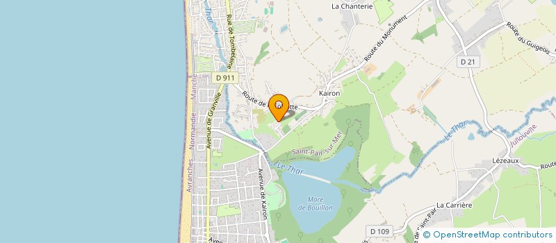 localisation de l'entreprise CONAN STEPHANE PEINTURE  SAINT-PAIR-SUR-MER