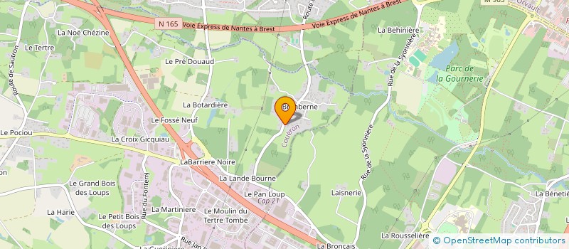 localisation de l'entreprise CONBA à COUERON