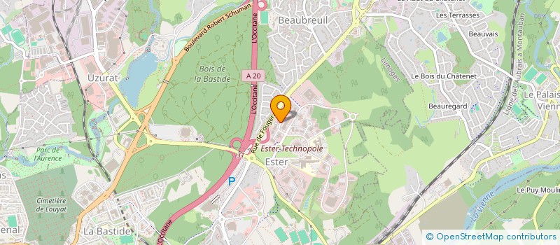 localisation de l'entreprise CONCEHO à LIMOGES