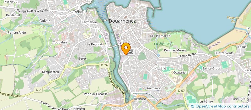 localisation de l'entreprise CONCENTRE DE TOMATES  DOUARNENEZ