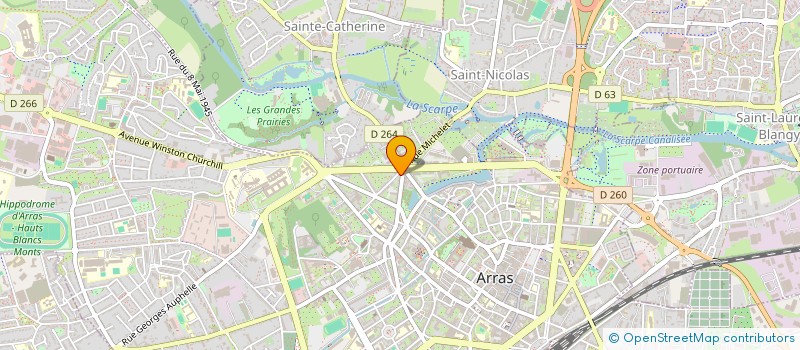 localisation de l'entreprise CONCEPT 2000 à ARRAS