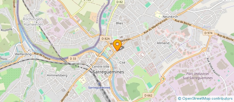 localisation de l'entreprise CONCEPT 2001 à SARREGUEMINES