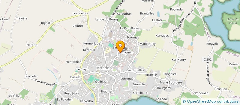 localisation de l'entreprise CONCEPT 32 à ARRADON