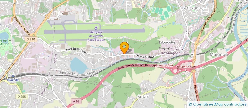 localisation de l'entreprise CONCEPT 32  ANGLET