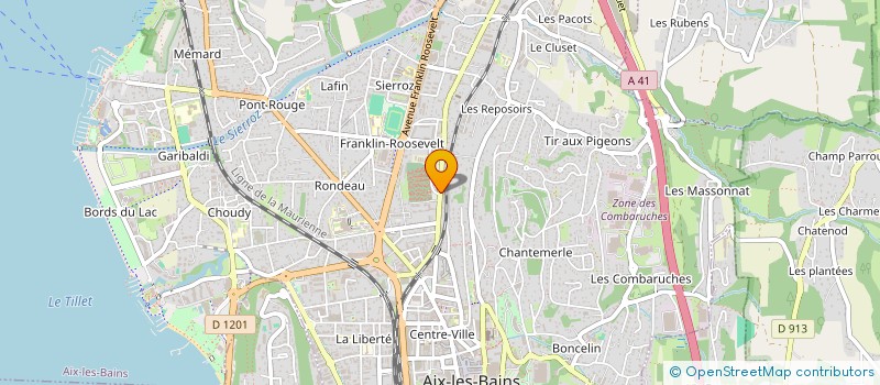 localisation de l'entreprise CONCEPT 73 CUISINES ET BAINS à AIX-LES-BAINS