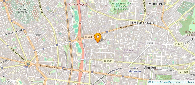 localisation de l'entreprise CONCEPT  MONTREUIL