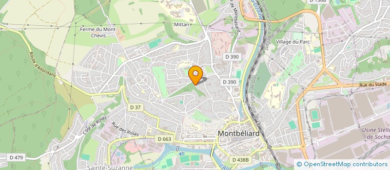 localisation de l'entreprise CONCEPT  MONTBELIARD