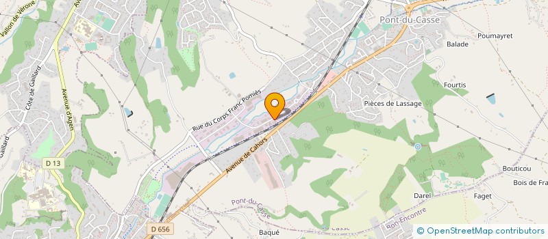 localisation de l'entreprise CONCEPT AGRI SERVICES  PONT-DU-CASSE