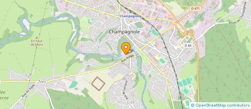 localisation de l'entreprise CONCEPT ALLIAUME ASSOCIATION à CHAMPAGNOLE