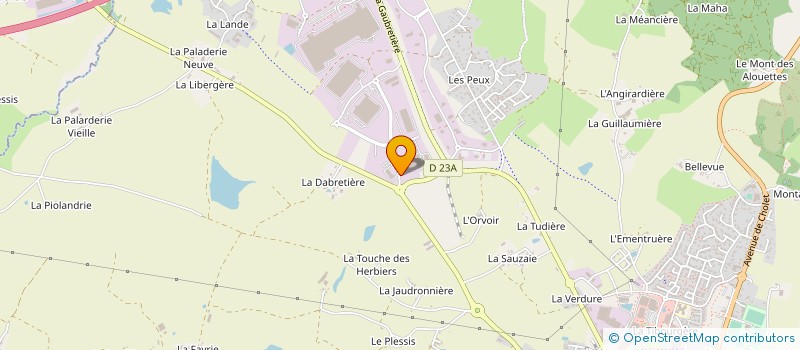 localisation de l'entreprise CONCEPT ALU  LES HERBIERS