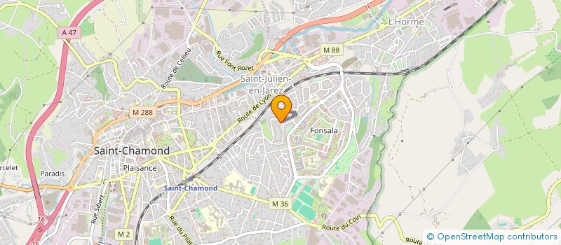 localisation de l'entreprise CONCEPT & AMENAGEMENT à SAINT-CHAMOND