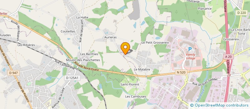 localisation de l'entreprise CONCEPT-ARCHI NOUVELLE A.I.R.E à LIMOGES