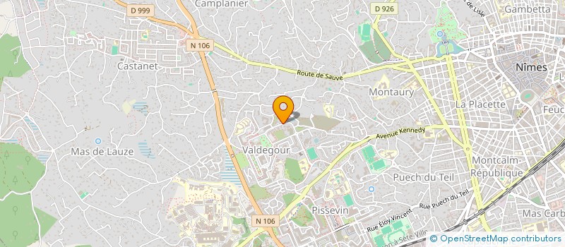 localisation de l'entreprise CONCEPT ARCHITECTURE PASTOR  VAUVERT