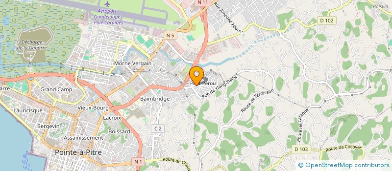 localisation de l'entreprise CONCEPT ART BATIMENT ET TRAVAUX PUBLICS à LES ABYMES