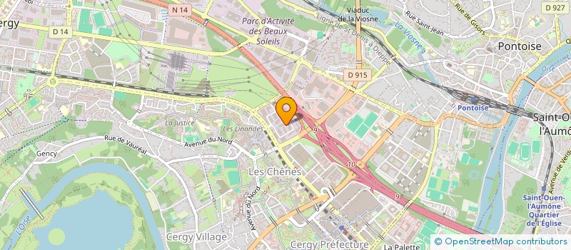 localisation de l'entreprise CONCEPT ARTS ET MARBRES  CERGY