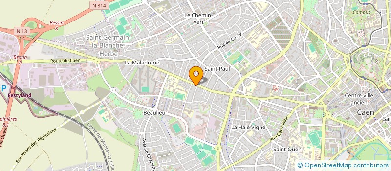 localisation de l'entreprise CONCEPT ASSURANCE à CAEN