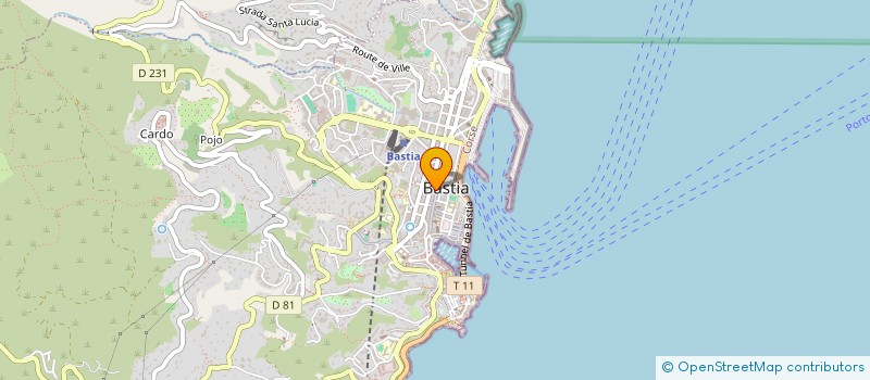 localisation de l'entreprise CONCEPT AUDIO à BASTIA