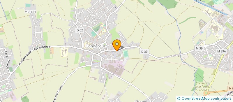 localisation de l'entreprise CONCEPT AUDIO DIFFUSION NORD à GONDECOURT