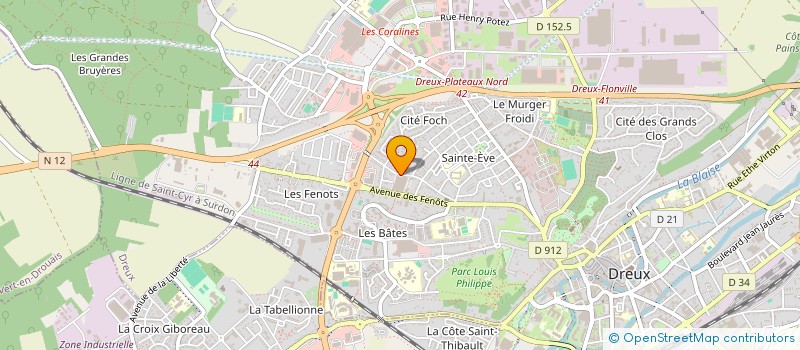 localisation de l'entreprise CONCEPT AUDIO SCENIQUE à DREUX