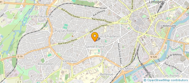 localisation de l'entreprise CONCEPT AUTO à LIMOGES
