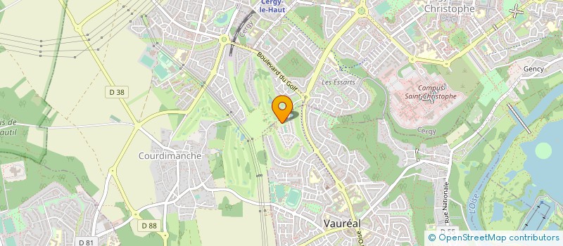 localisation de l'entreprise CONCEPT AUTO MEDIA à VAUREAL