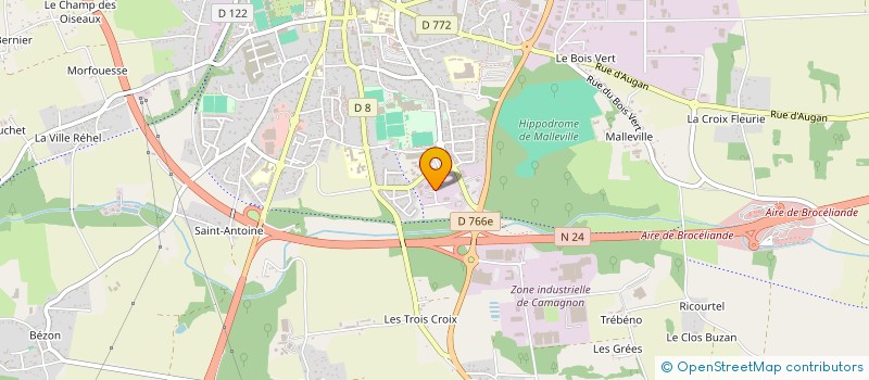 localisation de l'entreprise CONCEPT AUTOMOBILE JARNO  PLOERMEL