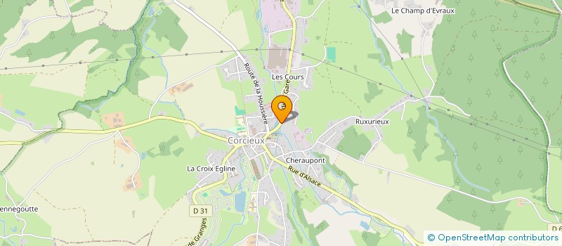 localisation de l'entreprise CONCEPT AUTOS 88  CORCIEUX