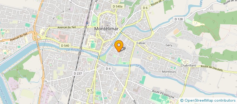 localisation de l'entreprise CONCEPT AVENTURE WORKSHOP  MONTELIMAR