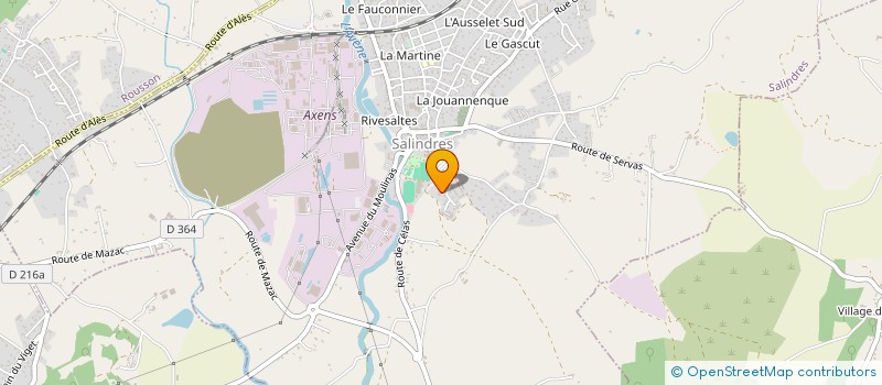 localisation de l'entreprise CONCEPT-B-FACADES  SALINDRES