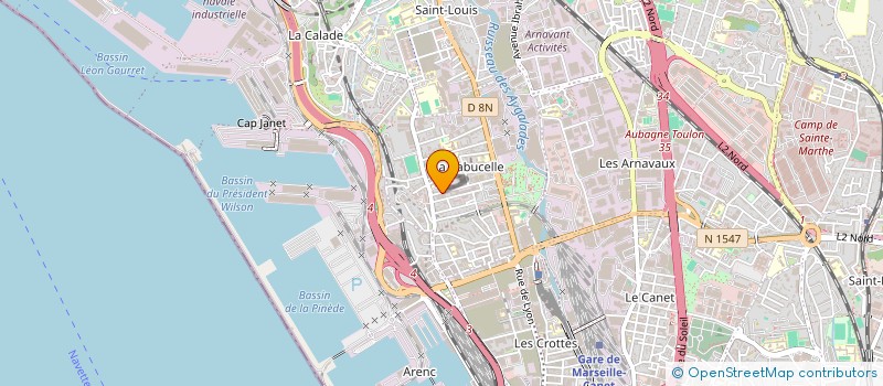 localisation de l'entreprise CONCEPT BATIMENT RENOVATION  MARSEILLE