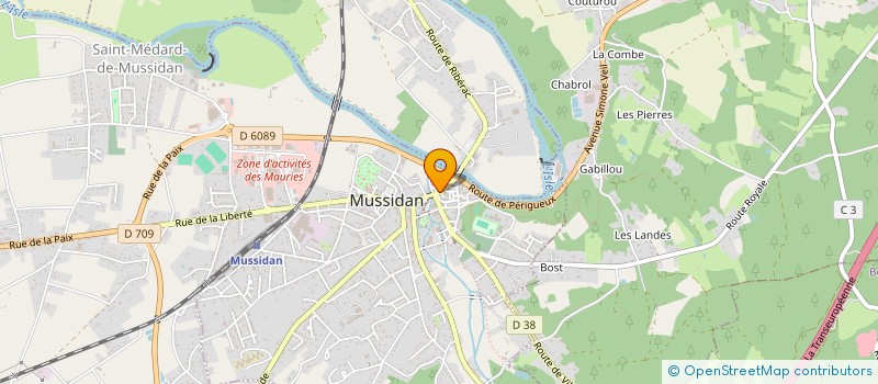 localisation de l'entreprise CONCEPT BATIMENT SERVICES à MUSSIDAN