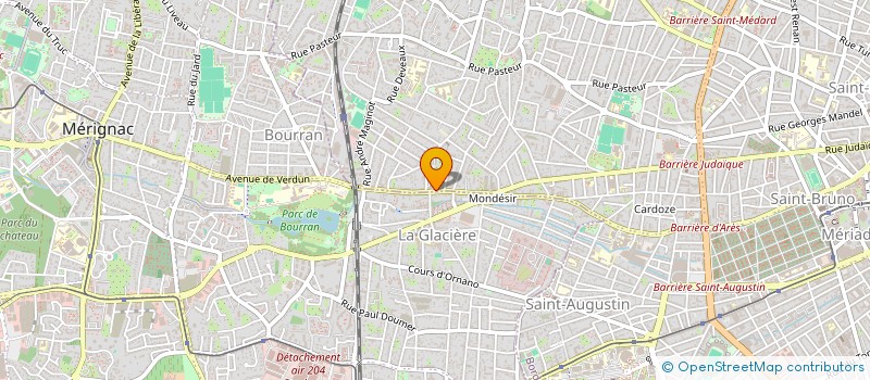 localisation de l'entreprise CONCEPT BEAUTE à BORDEAUX