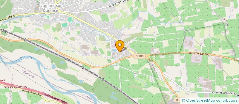 localisation de l'entreprise CONCEPT BLEU +  CAUMONT-SUR-DURANCE