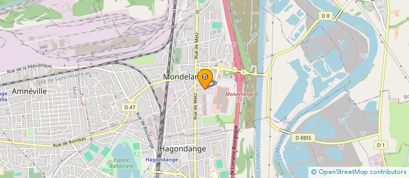 localisation de l'entreprise CONCEPT BOIS  HAGONDANGE