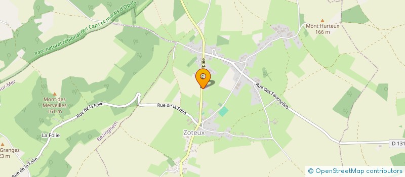 localisation de l'entreprise CONCEPT BOIS COTE D'OPALE  PREURES