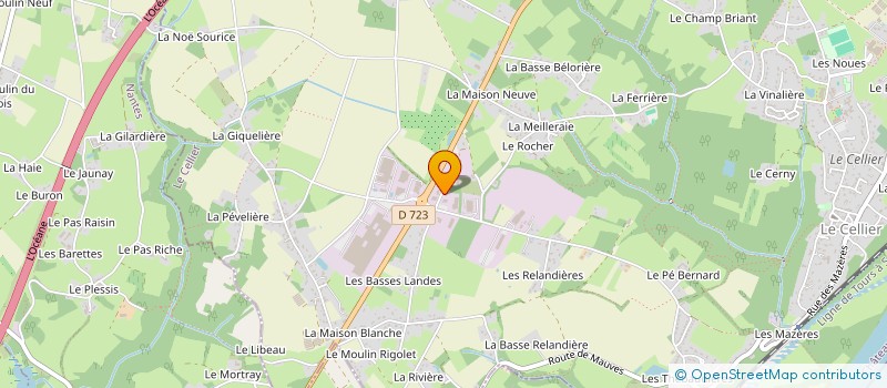 localisation de l'entreprise CONCEPT BOIS OUEST à LE CELLIER