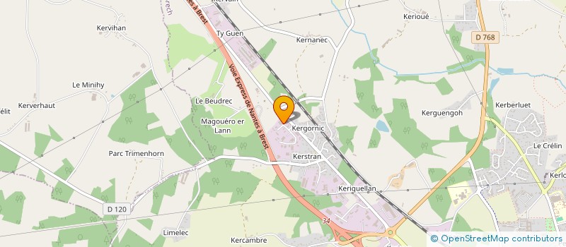 localisation de l'entreprise CONCEPT BOIS PECOUD  BRECH