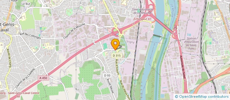 localisation de l'entreprise CONCEPT BTP PLUS  IRIGNY