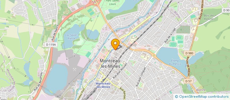 localisation de l'entreprise CONCEPT BUREAUTIQUE INFORMATIQUE à MONTCEAU-LES-MINES