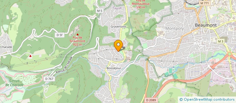 localisation de l'entreprise CONCEPT BY AR  CEYRAT