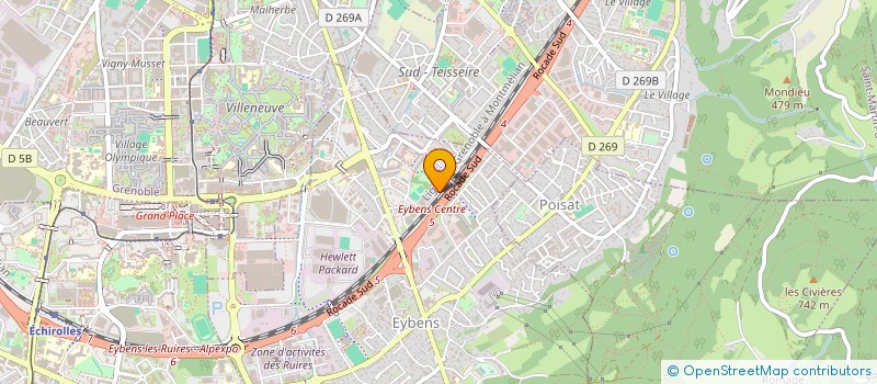 localisation de l'entreprise CONCEPT CALORIFUGE SD  EYBENS