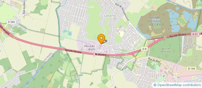 localisation de l'entreprise CONCEPT CAR AUTO  LALLAING